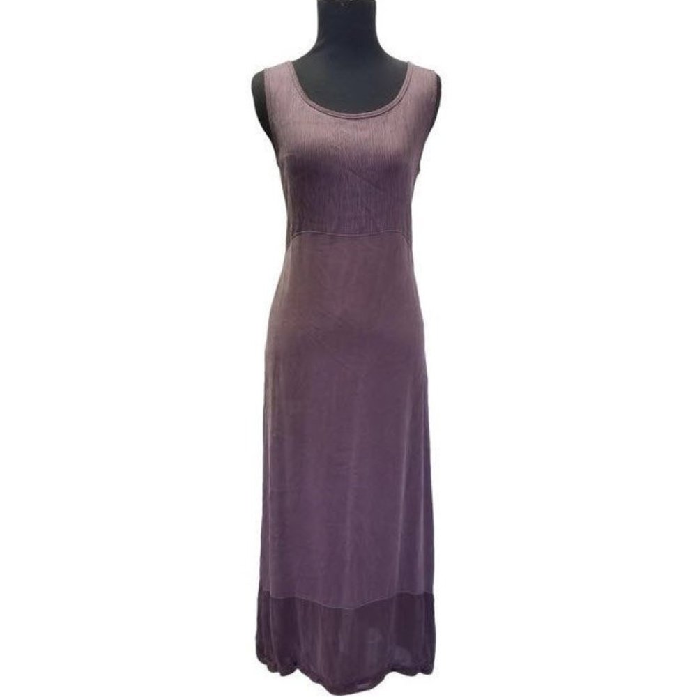 Neil & David Vintage Purple Satin Adjustable Length Slip Dress Bubble Dress SzXS